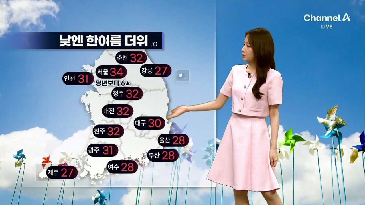 [날씨]내일 서울 ‘최고 34도’…올여름 들어 가장 덥다
