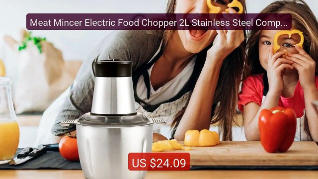Meat Mincer Electric Food Chopper 2L Stainless Steel Compact ... Amazing Value 2026 | Must Have!