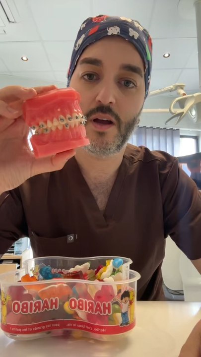 Bonbons et bagues orthodontiques