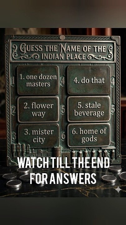 Quiz guess the indian cities name