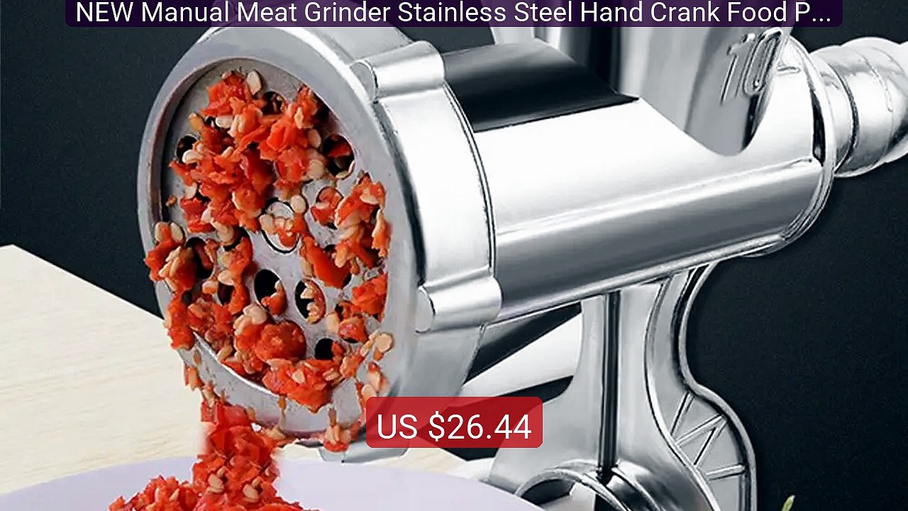 NEW Manual Meat Grinder Stainless Steel Hand Crank Food Proces... -- Hot Deal 2026 | Limited Offer!