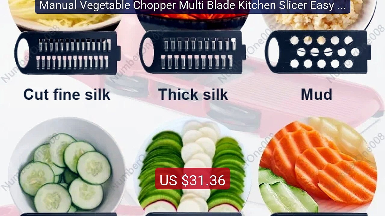 Manual Vegetable Chopper Multi Blade Kitchen Slicer Easy Clean... -- Hot Deal 2026 | Limited Offer!