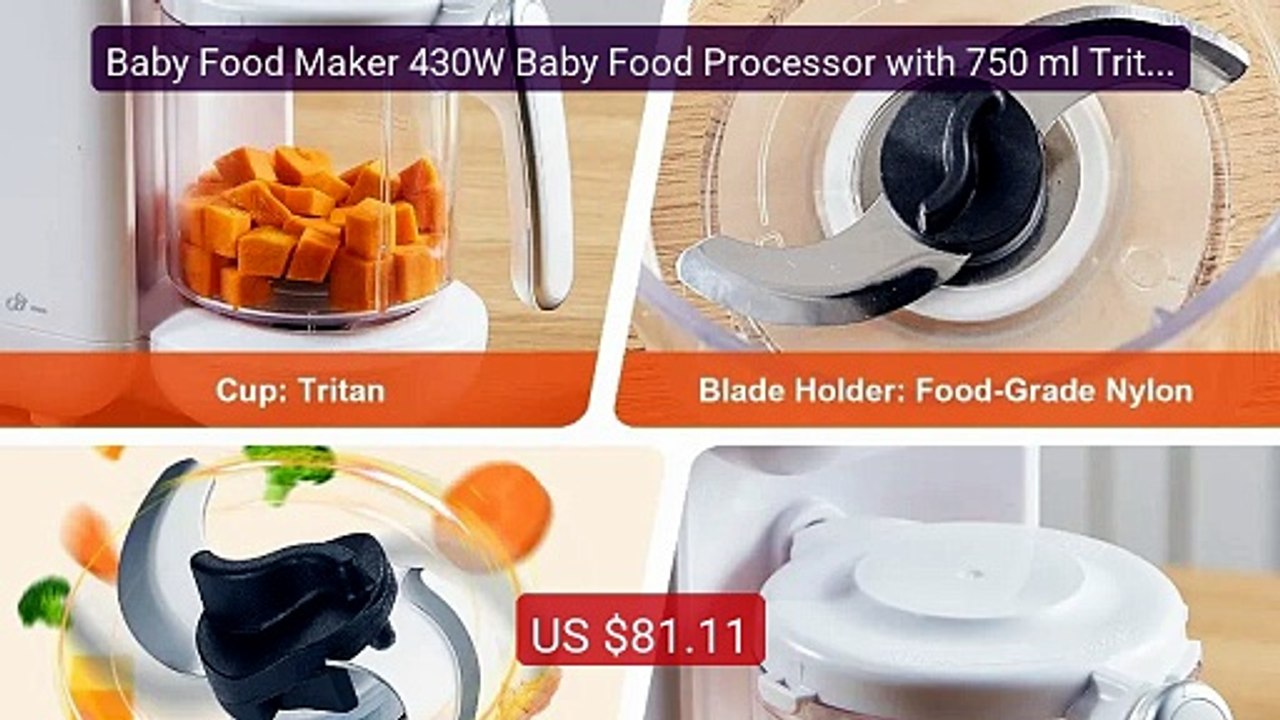 Baby Food Maker 430W Baby Food Processor with 750 ml Tritan B... -- Amazing Value 2026 | Must Have!