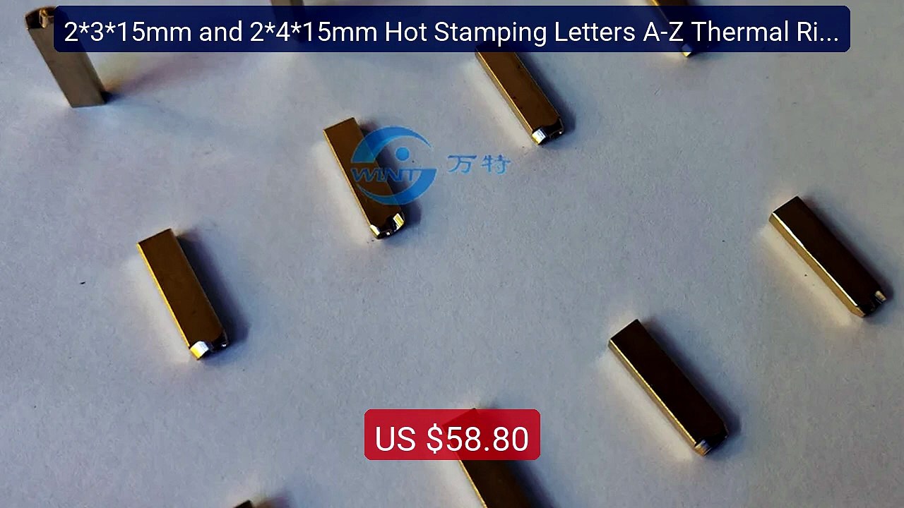 2*3*15mm and 2*4*15mm Hot Stamping Letters A-Z Thermal Ribbon Print... -- Top Rated 2026 | Buy Now!