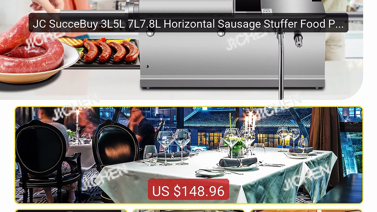 JC SucceBuy 3L5L 7L7.8L Horizontal Sausage Stuffer Food Processors ... -- Top Rated 2026 | Buy Now!