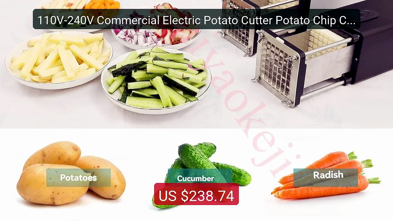 110V-240V Commercial Electric Potato Cutter Potato Chip Cutte... -- Amazing Value 2026 | Must Have!