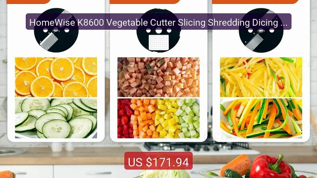 HomeWise K8600 Vegetable Cutter Slicing Shredding Dicing Maker... Best Buy 2026 | Great Quality!