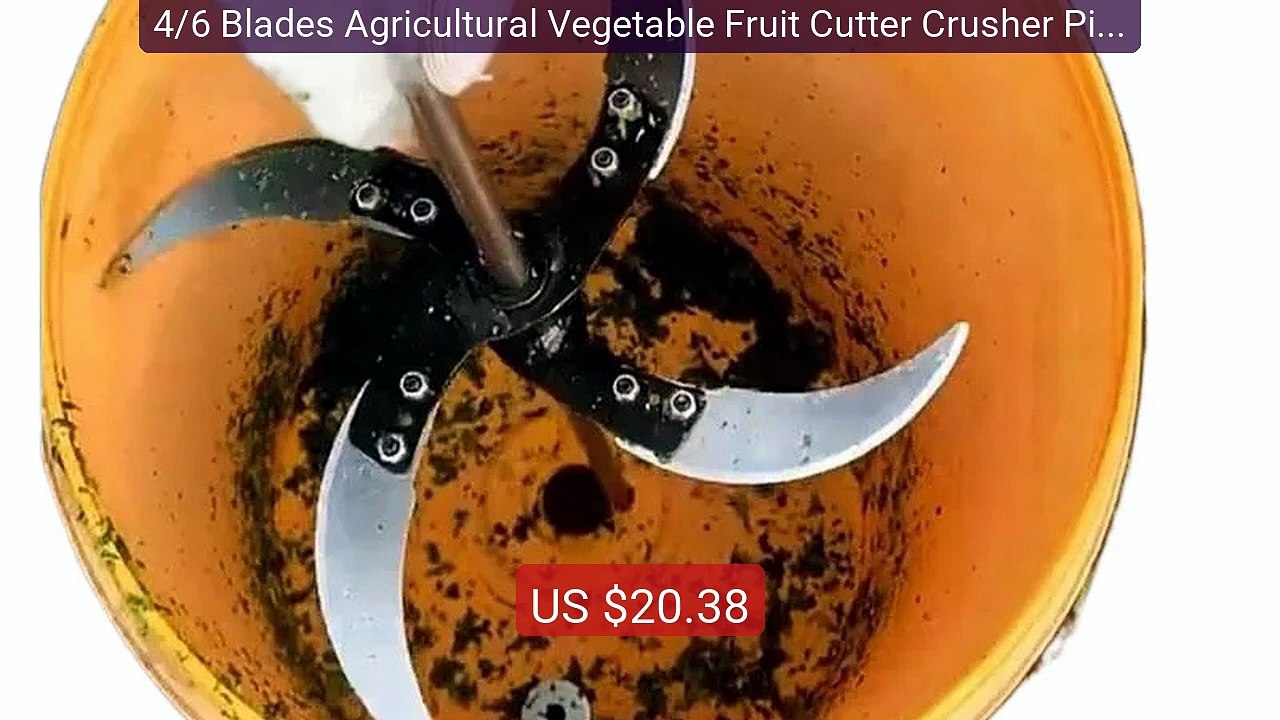 4/6 Blades Agricultural Vegetable Fruit Cutter Crusher Pig Chicken ... -- Top Rated 2026 | Buy Now!