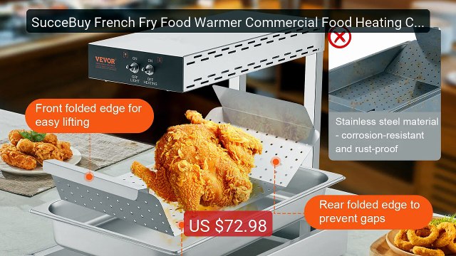 SucceBuy French Fry Food Warmer Commercial Food Heating Count... Amazing Value 2026 | Must Have!