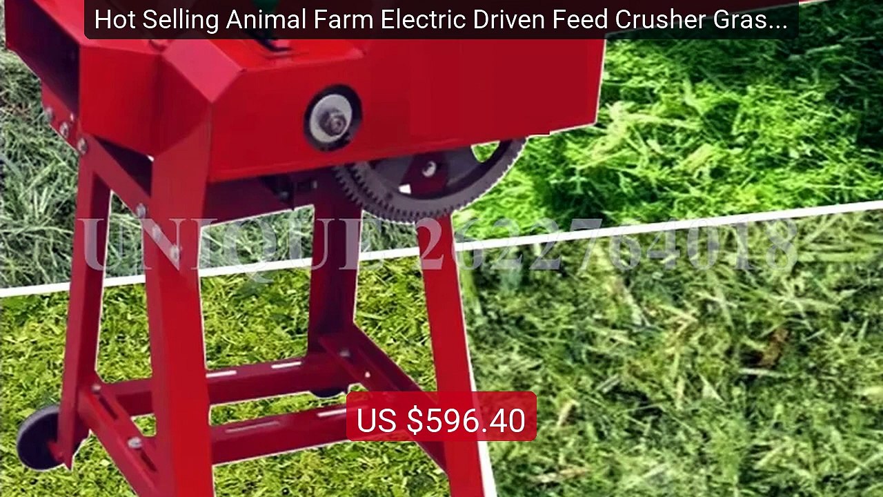 Hot Selling Animal Farm Electric Driven Feed Crusher Grass Cut... -- Best Buy 2026 | Great Quality!