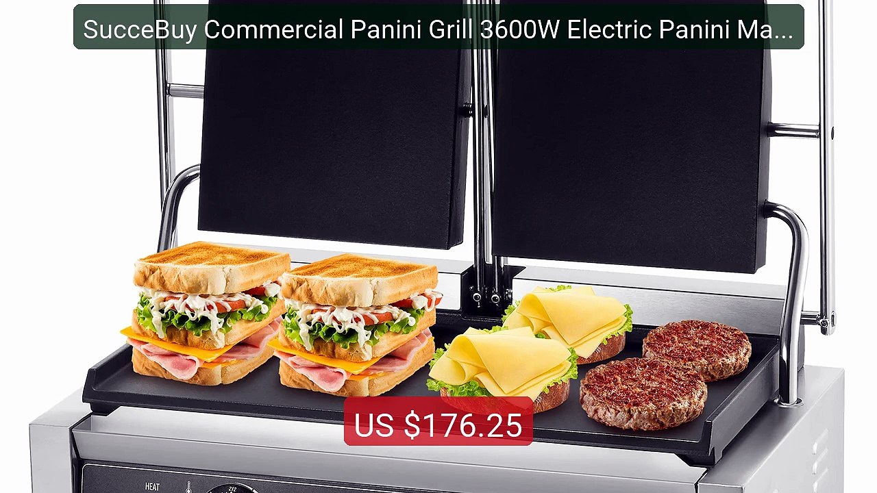 SucceBuy Commercial Panini Grill 3600W Electric Panini Maker S... -- Best Buy 2026 | Great Quality!