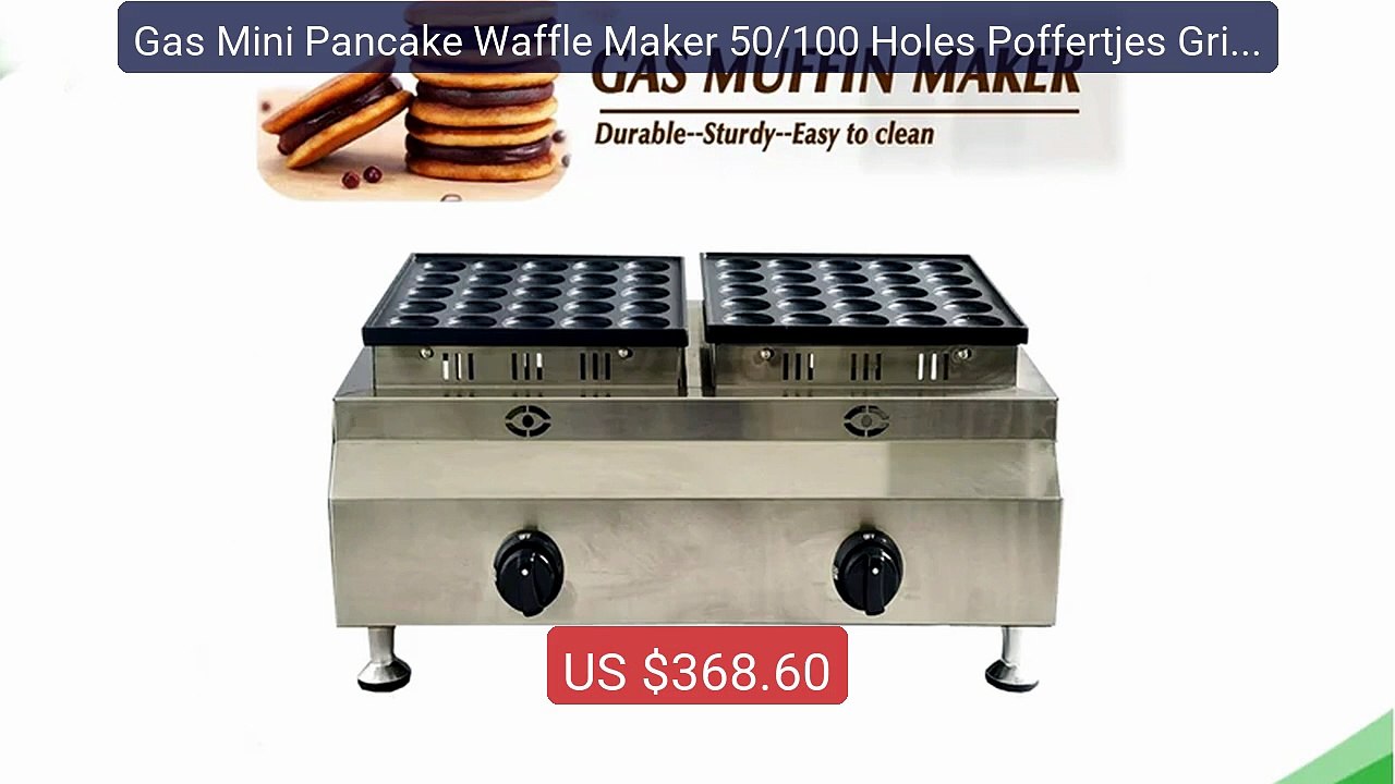 Gas Mini Pancake Waffle Maker 50/100 Holes Poffertjes Grill Machine... -- Top Rated 2026 | Buy Now!