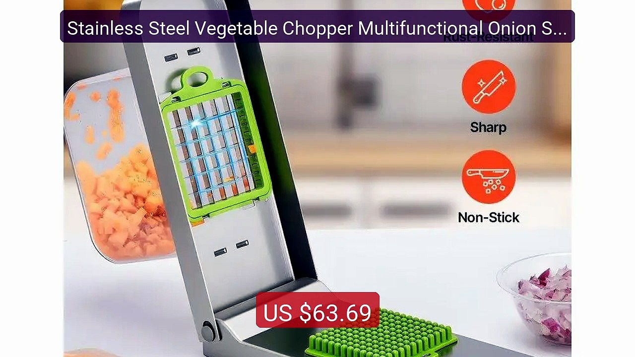 Stainless Steel Vegetable Chopper Multifunctional Onion Slicer with... -- Top Rated 2026 | Buy Now!
