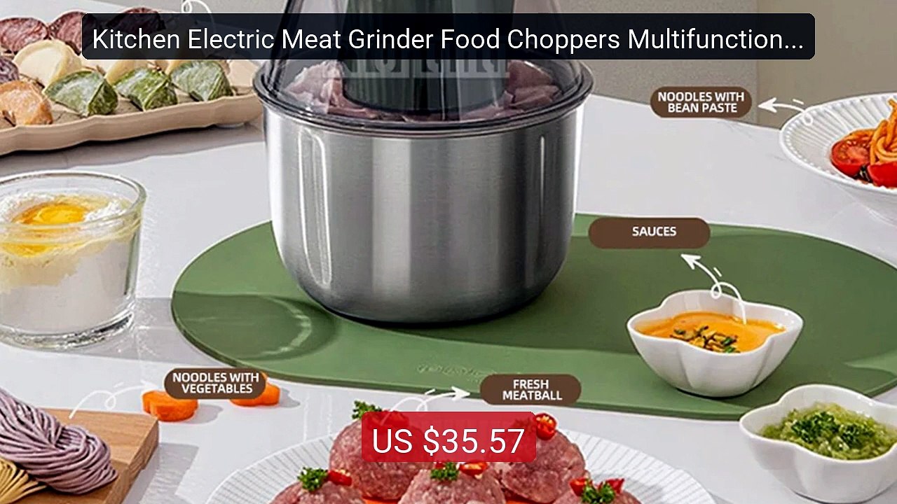 Kitchen Electric Meat Grinder Food Choppers Multifunctional V... -- Amazing Value 2026 | Must Have!