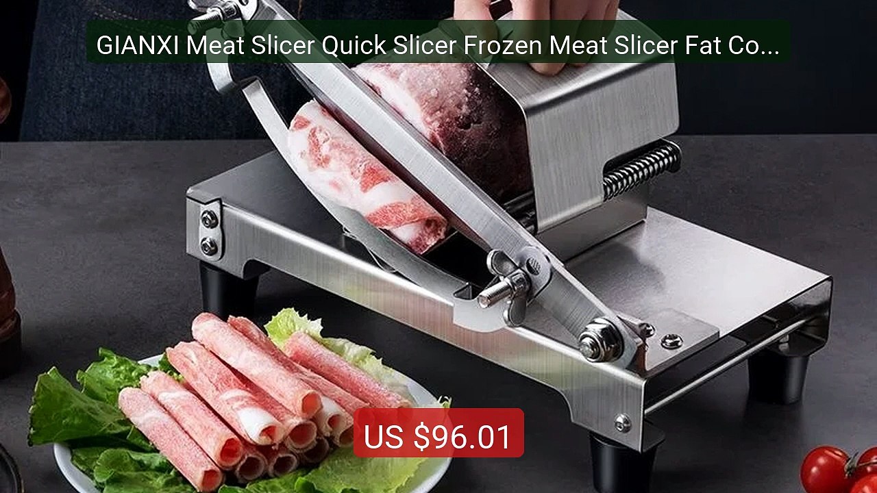 GIANXI Meat Slicer Quick Slicer Frozen Meat Slicer Fat Cow Ro... -- Amazing Value 2026 | Must Have!