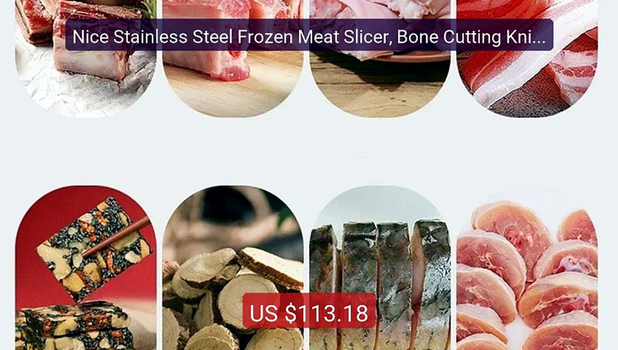 Nice Stainless Steel Frozen Meat Slicer, Bone Cutting Knife, M... -- Hot Deal 2026 | Limited Offer!