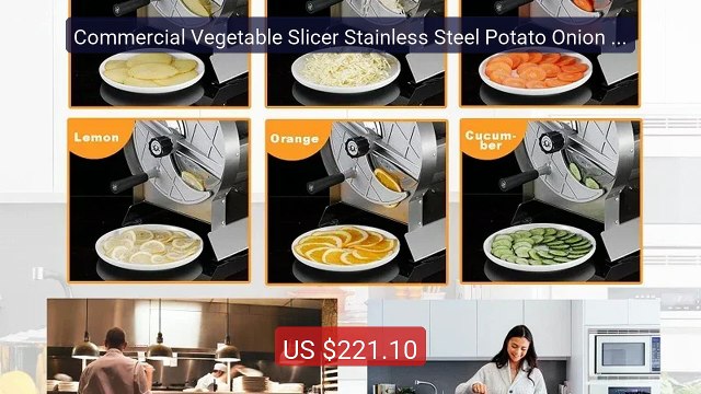 Commercial Vegetable Slicer Stainless Steel Potato Onion Slic... Amazing Value 2026 | Must Have!