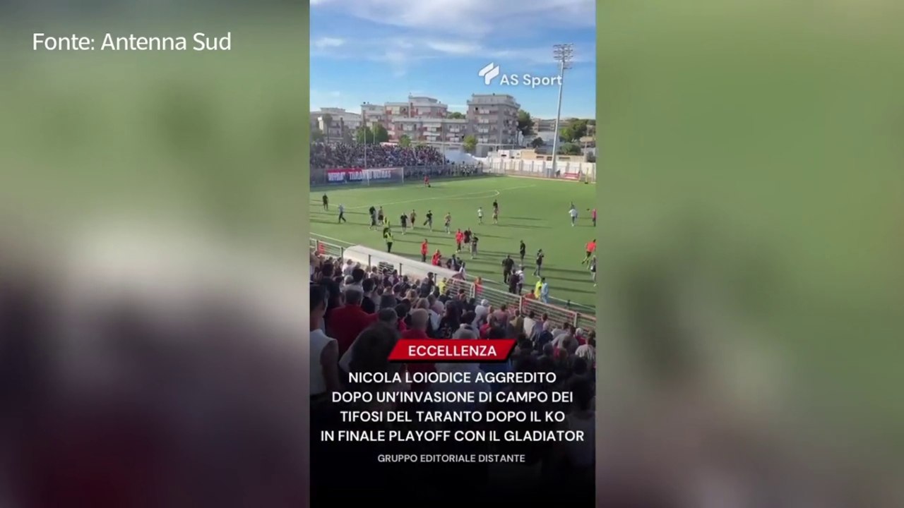 Sfuma la promozione, i tifosi del Taranto picchiano i giocatori
