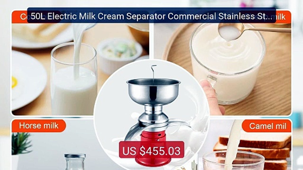 50L Electric Milk Cream Separator Commercial Stainless Steel Centr... -- Best Deal 2026 | Shop Now!