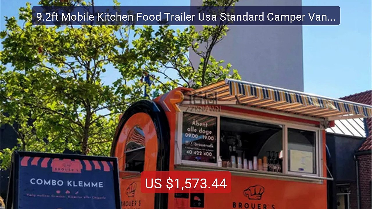 9.2ft Mobile Kitchen Food Trailer Usa Standard Camper Van Full... -- Hot Deal 2026 | Limited Offer!