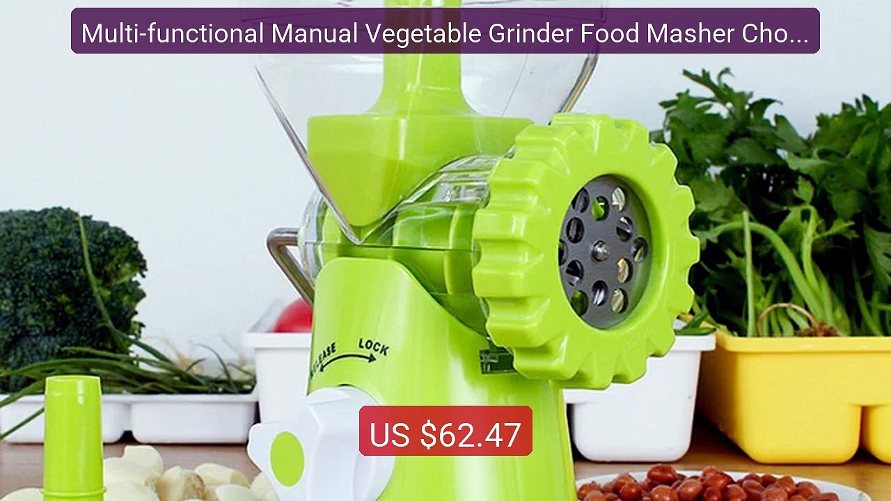 Multi-functional Manual Vegetable Grinder Food Masher Chopper... -- Amazing Value 2026 | Must Have!