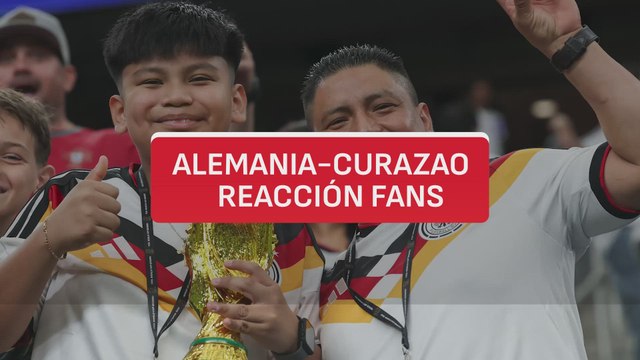 Reacción fans Alemania - Curazao