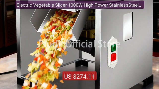 Electric Vegetable Slicer 1000W High Power StainlessSteel Feed... Hot Deal 2026 | Limited Offer!