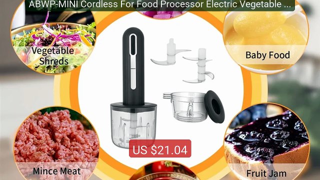 ABWP-MINI Cordless For Food Processor Electric Vegetable Chopp... Hot Deal 2026 | Limited Offer!