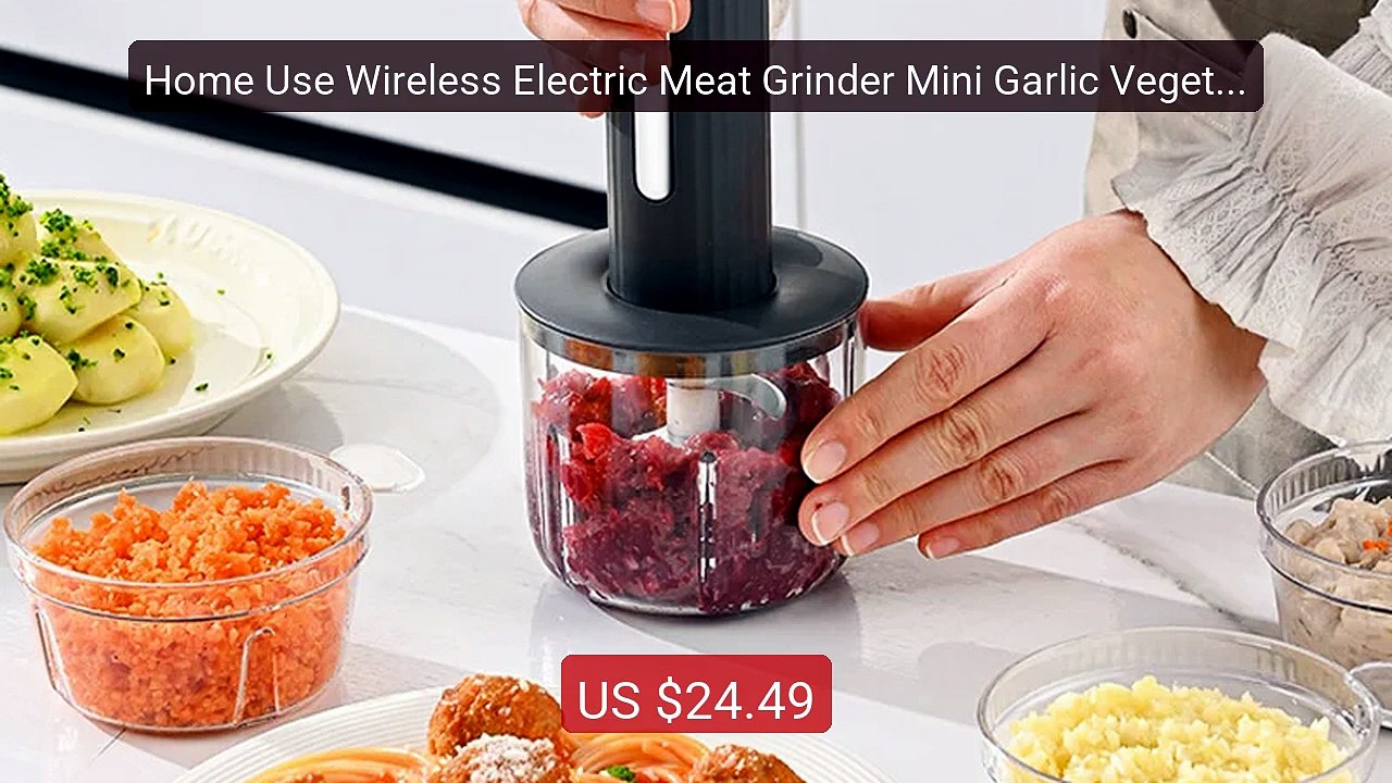 Home Use Wireless Electric Meat Grinder Mini Garlic Vegetable Chop... -- Best Deal 2026 | Shop Now!