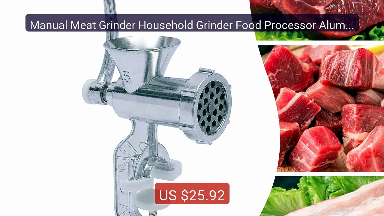 Manual Meat Grinder Household Grinder Food Processor Aluminium... -- Hot Deal 2026 | Limited Offer!