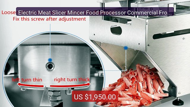 Electric Meat Slicer Mincer Food Processor Commercial Frozen B... Hot Deal 2026 | Limited Offer!