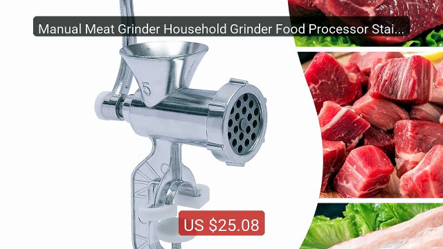 Manual Meat Grinder Household Grinder Food Processor Stainl... Top Pick 2026 | Unbeatable Price!