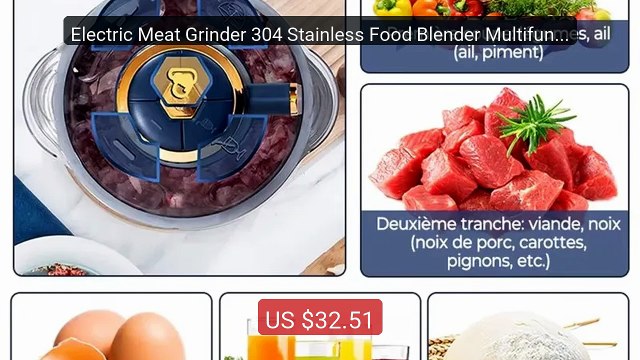 Electric Meat Grinder 304 Stainless Food Blender Multifunction... Best Buy 2026 | Great Quality!