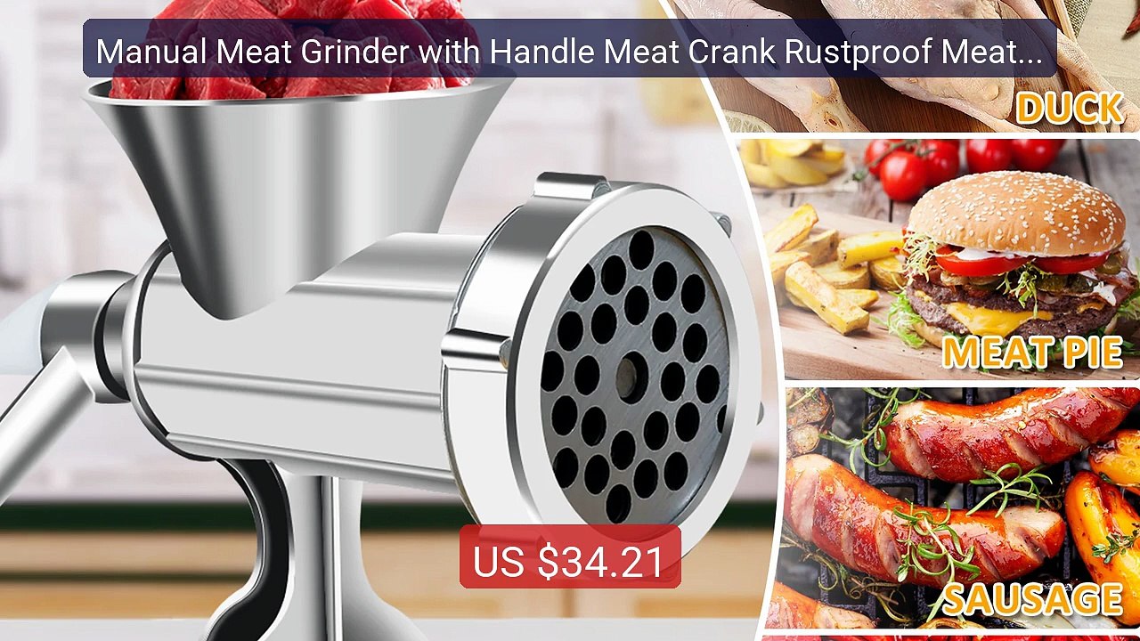 Manual Meat Grinder with Handle Meat Crank Rustproof Meat Gri... -- Amazing Value 2026 | Must Have!