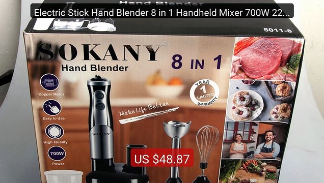 Electric Stick Hand Blender 8 in 1 Handheld Mixer 700W 220V St... Hot Deal 2026 | Limited Offer!