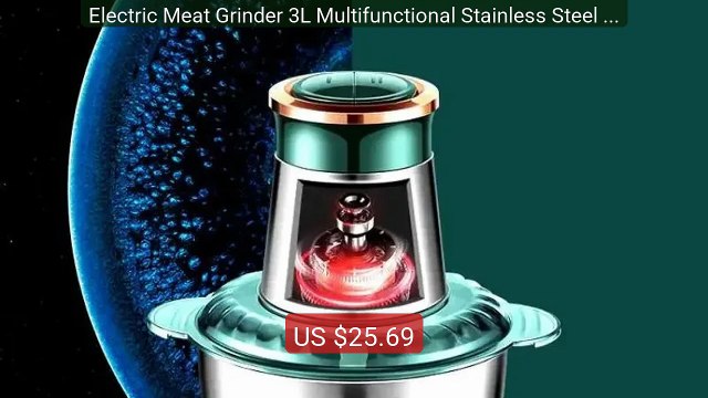 Electric Meat Grinder 3L Multifunctional Stainless Steel Me... Top Pick 2026 | Unbeatable Price!