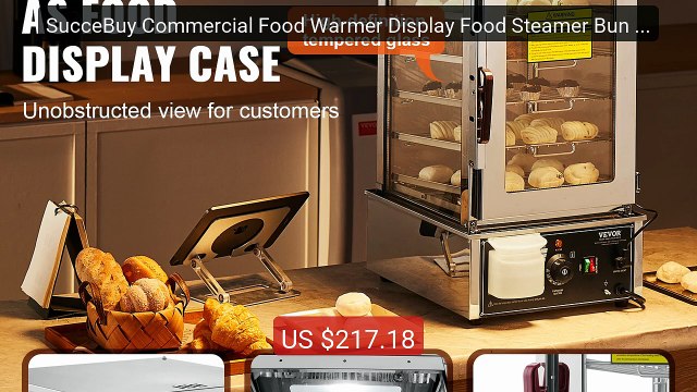 SucceBuy Commercial Food Warmer Display Food Steamer Bun Warmer Mac... Top Rated 2026 | Buy Now!
