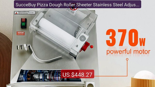 SucceBuy Pizza Dough Roller Sheeter Stainless Steel Adjustable... Hot Deal 2026 | Limited Offer!