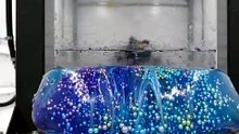Hydraulic Press Crushing Gel Cube 💧💥 Satisfying Squish Test