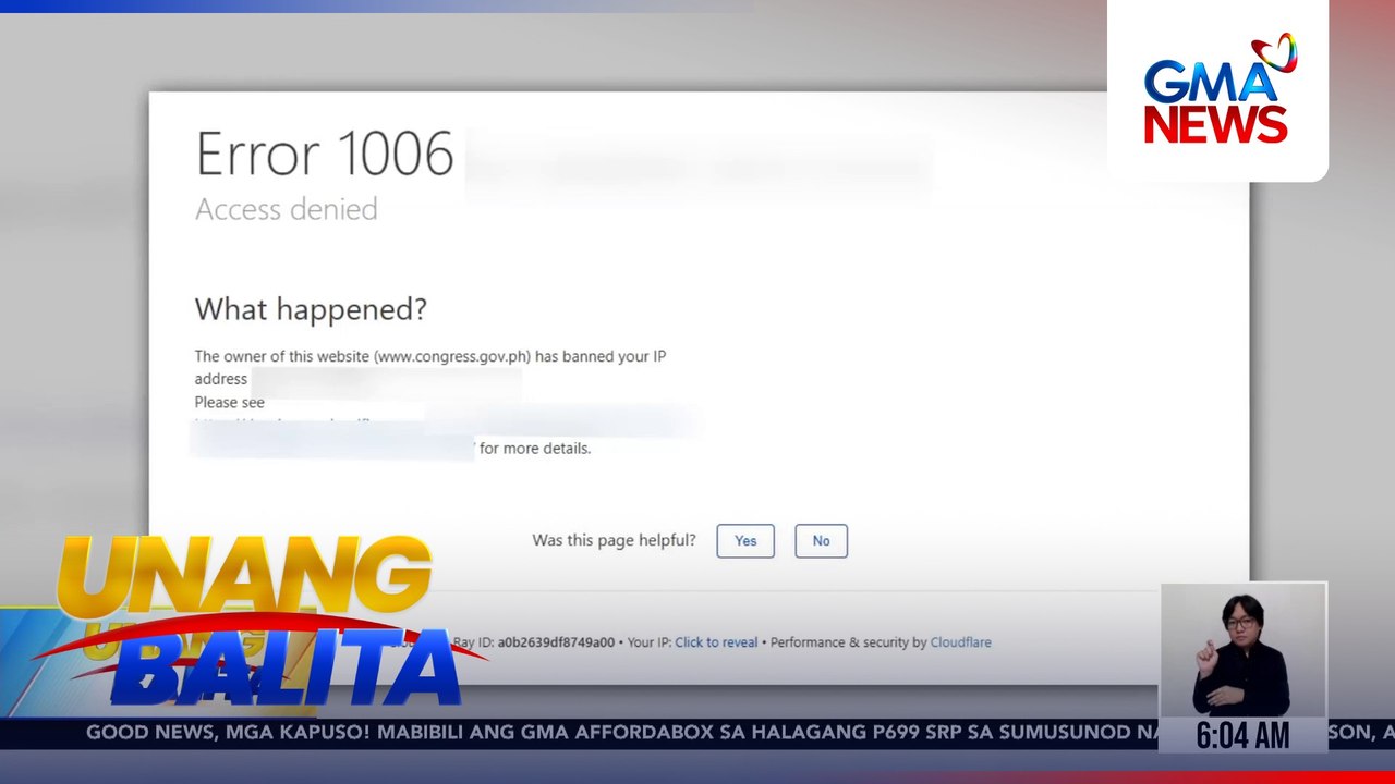 Website ng Kamara, na-deface; walang nakompromisong sensitibong impormasyon, ayon sa DICT | Unang Balita