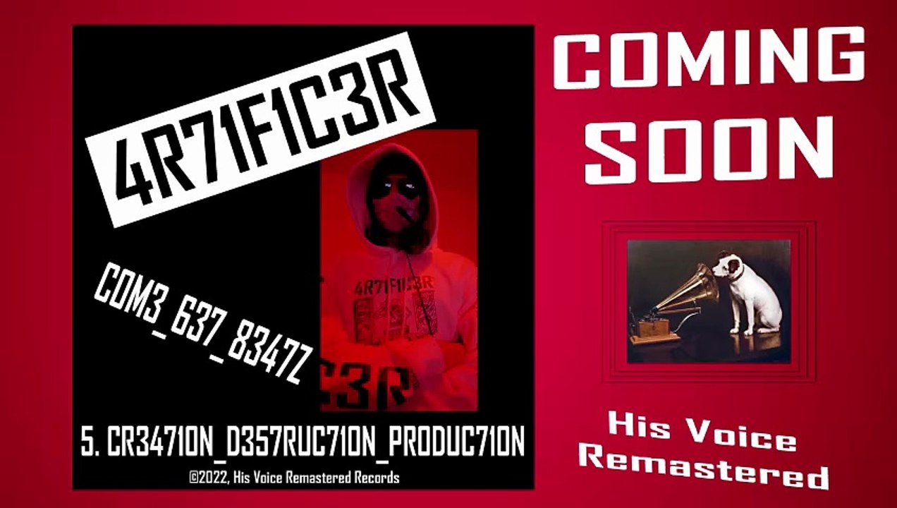 CR34710N_D357RUC710N_PR0DUC710N - Original track by 4R71F1C3R, ©2022
