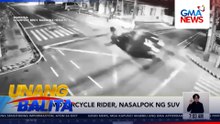 Motorcycle rider, nasalpok ng SUV | Unang Balita