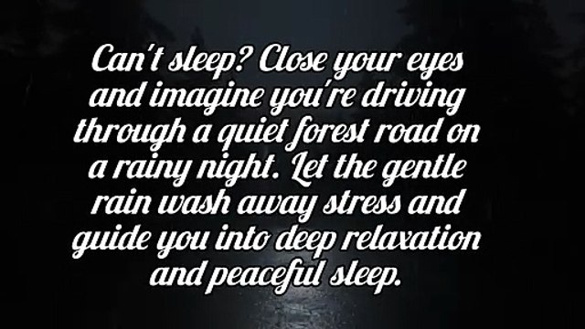 Night Drive Through a Rainy Forest Road | Relaxing Rain Sounds for Deep Sleep, Study & Stress Relief #rain #relax #deepsleep #trending #viral