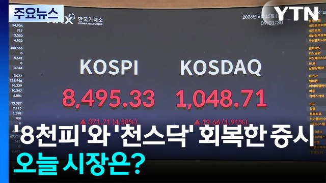 코스피, 낙폭 복구하며 '8천피' 회복...오늘 개장 상황은? / YTN