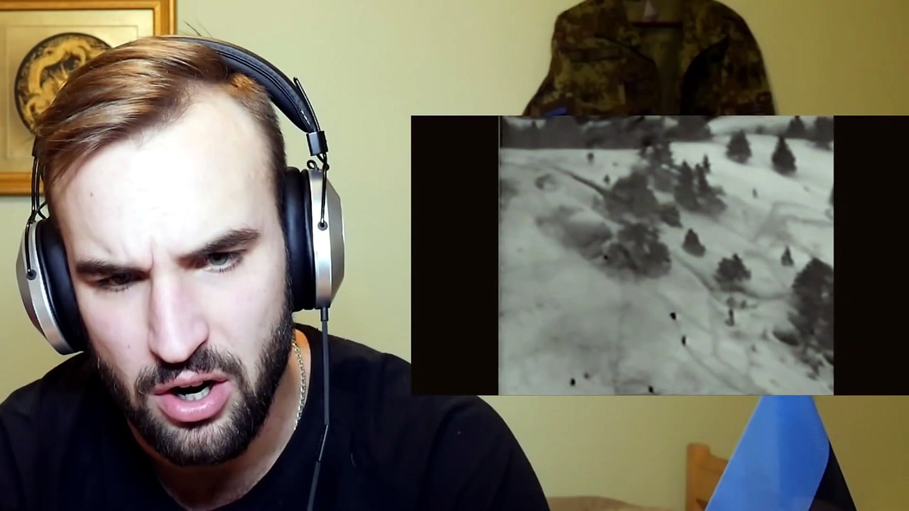 Estonian soldier reacts to first medal of honor ever recorded