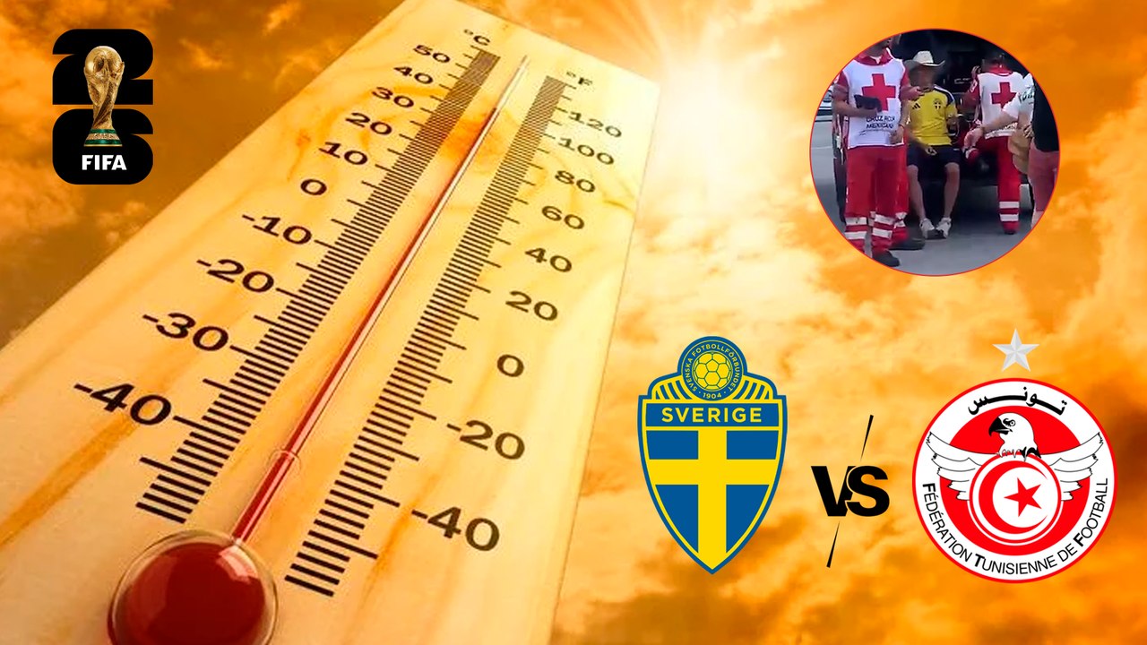 Mundial 2026: Golpe de calor pasa factura a la afición en el Suecia Vs. Túnez en Monterrey
