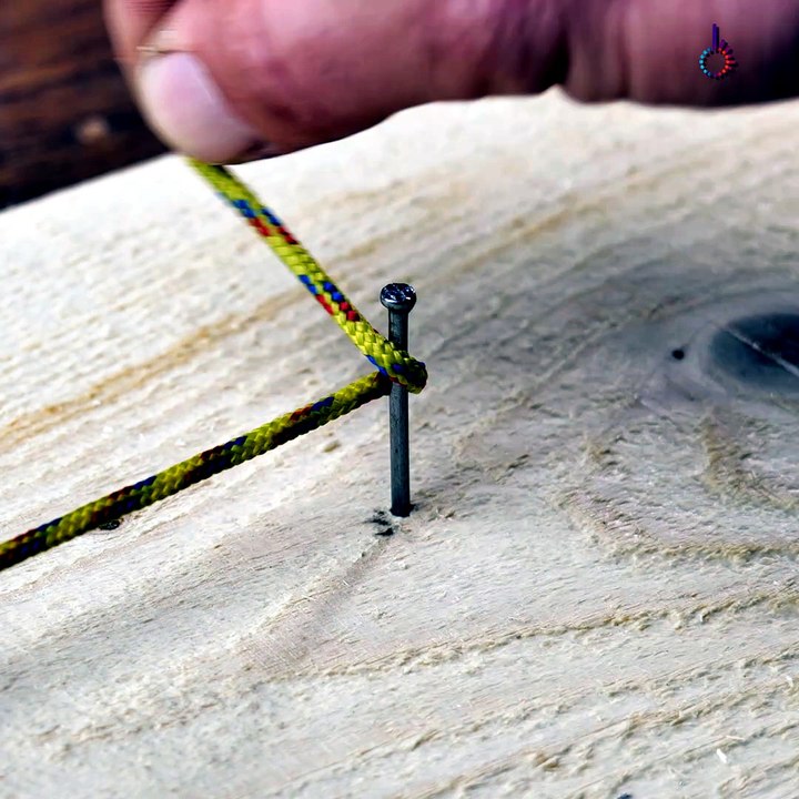 Genius knot hack with just a nail and rope