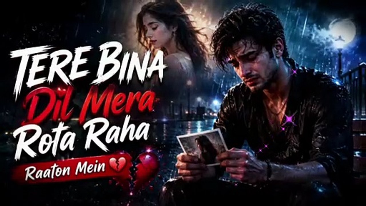 Tere Bina Dil Mera Rota Raha Raaton Mein 💔 | Sad Love Song 2026 | AK Romantic Vibes