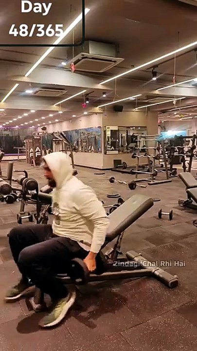 Day 48/365 – Chest Workout 💪 ‪@ZindagiChalRhiHai‬