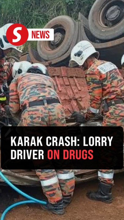Fatal Karak crash: Lorry driver tests positive for drugs, say cops